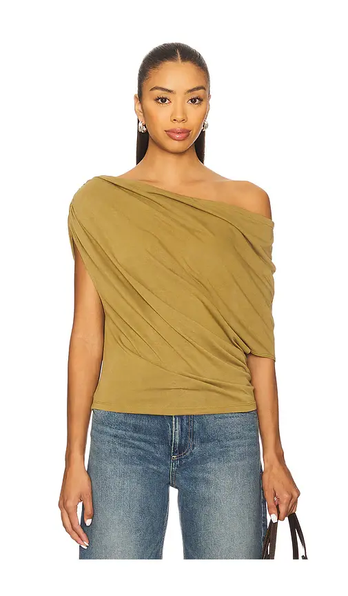 Blake Knit Top In Green Moss Blake Knit Top In Green Moss