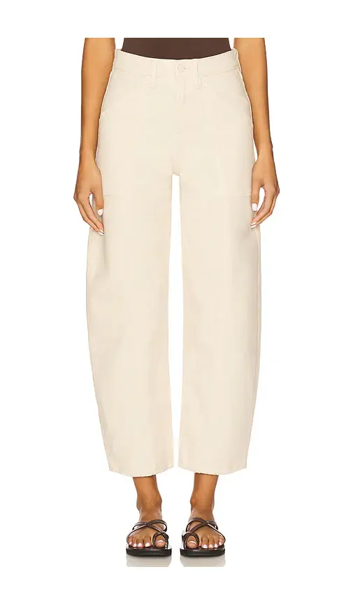 Good American Canvas Cropped Barrel Pants | Image 1 Good American Canvas Cropped Barrel Pants | Image 1