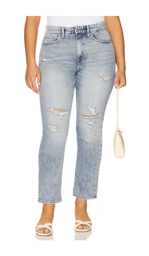 GOOD AMERICAN Good Icon Straight Ankle Jeans | Thumbnail 2 GOOD AMERICAN Good Icon Straight Ankle Jeans | Thumbnail 2