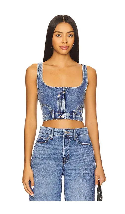 Good American Reworked Denim Vest | Image 1 Good American Reworked Denim Vest | Image 1