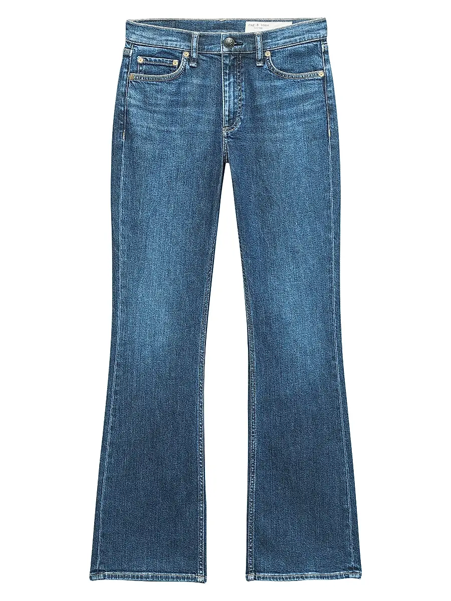 rag & bone Women's Peyton High-Rise Stretch Boot-Cut Jeans