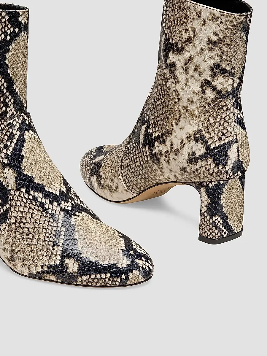 Stuart Weitzman Women's Babette 60MM Snake-Embossed Leather Boots | Thumbnail 4 Stuart Weitzman Women's Babette 60MM Snake-Embossed Leather Boots | Thumbnail 4