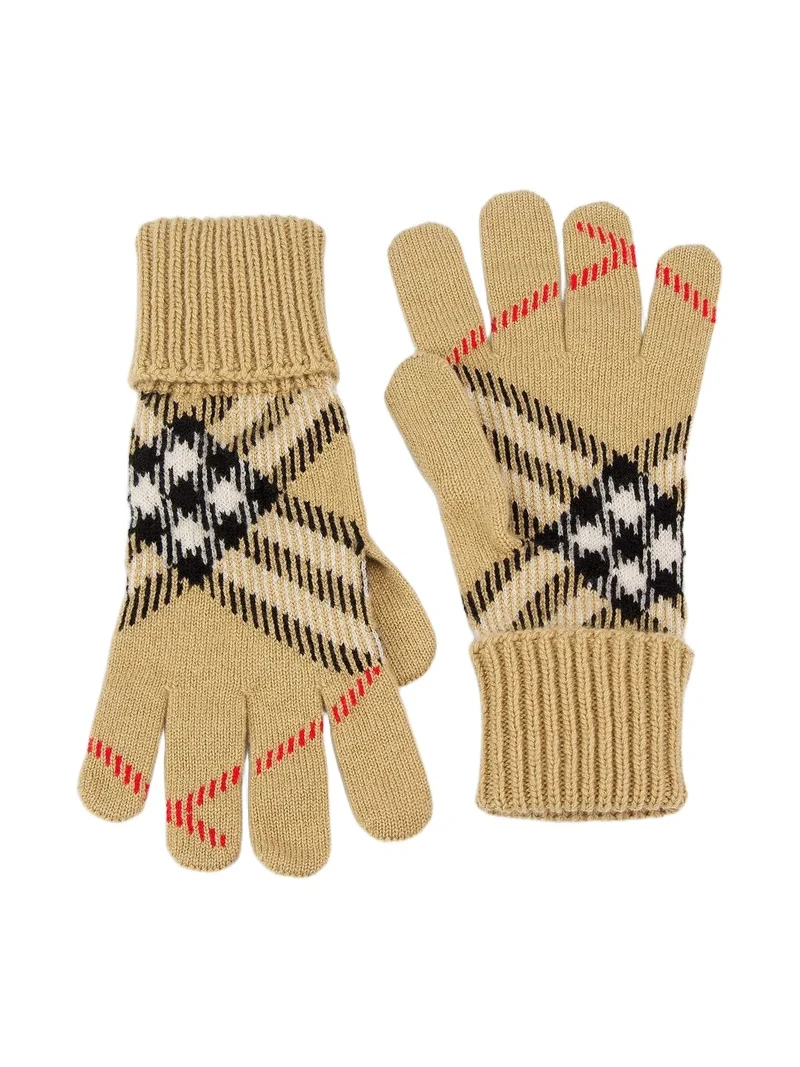 Women's Heritage Check Cashmere-Blend Gloves Women's Heritage Check Cashmere-Blend Gloves