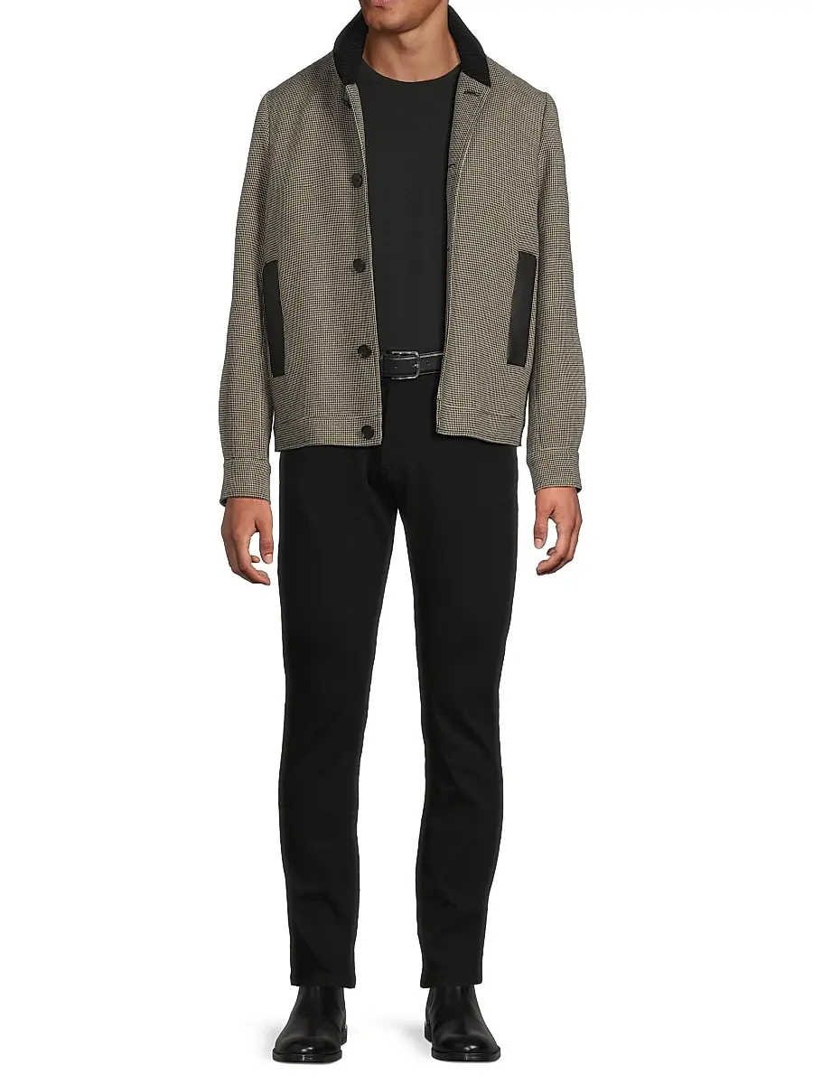 Paul Smith Men's Tribute to Photography Baseball Jacket - Grey Beige | Thumbnail 2 Paul Smith Men's Tribute to Photography Baseball Jacket - Grey Beige | Thumbnail 2