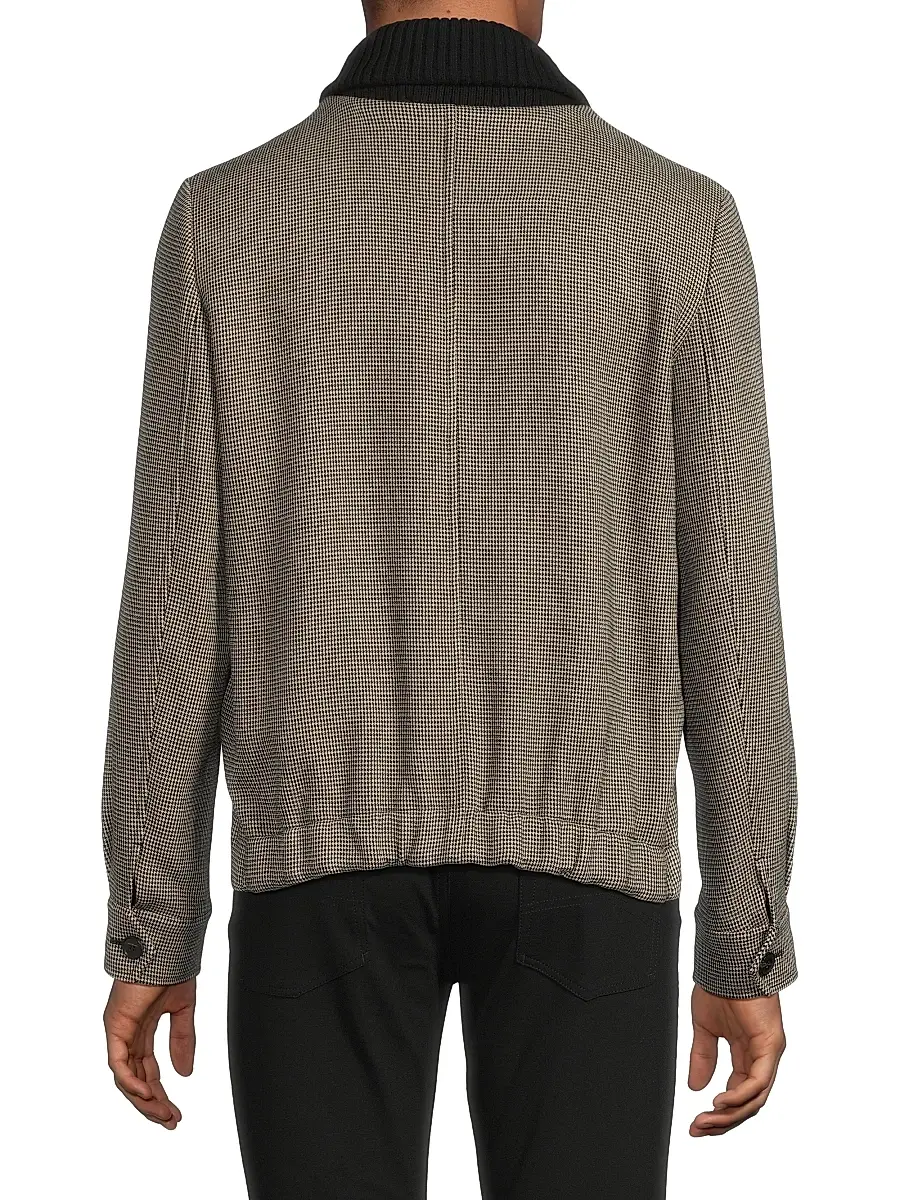 Paul Smith Men's Tribute to Photography Baseball Jacket - Grey Beige | Thumbnail 5 Paul Smith Men's Tribute to Photography Baseball Jacket - Grey Beige | Thumbnail 5