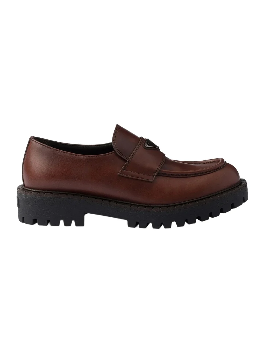 Men's Men's Brushed Leather Loafers Men's Men's Brushed Leather Loafers