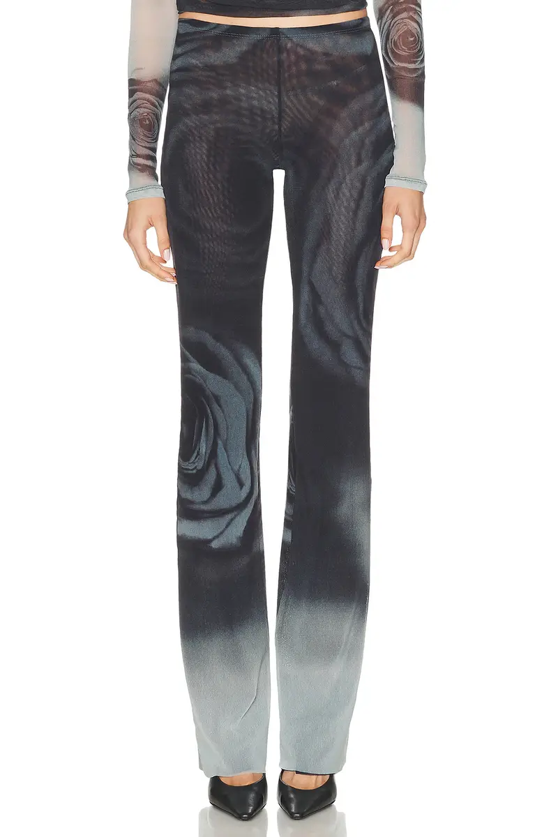 Jean Paul Gaultier Blurry Roses Printed Straight Trouser | Image 1 Jean Paul Gaultier Blurry Roses Printed Straight Trouser | Image 1