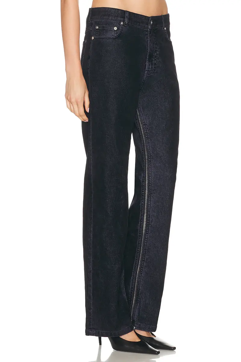 Jean Paul Gaultier Inseam Zip Detail Flock Pant | Thumbnail 2 Jean Paul Gaultier Inseam Zip Detail Flock Pant | Thumbnail 2