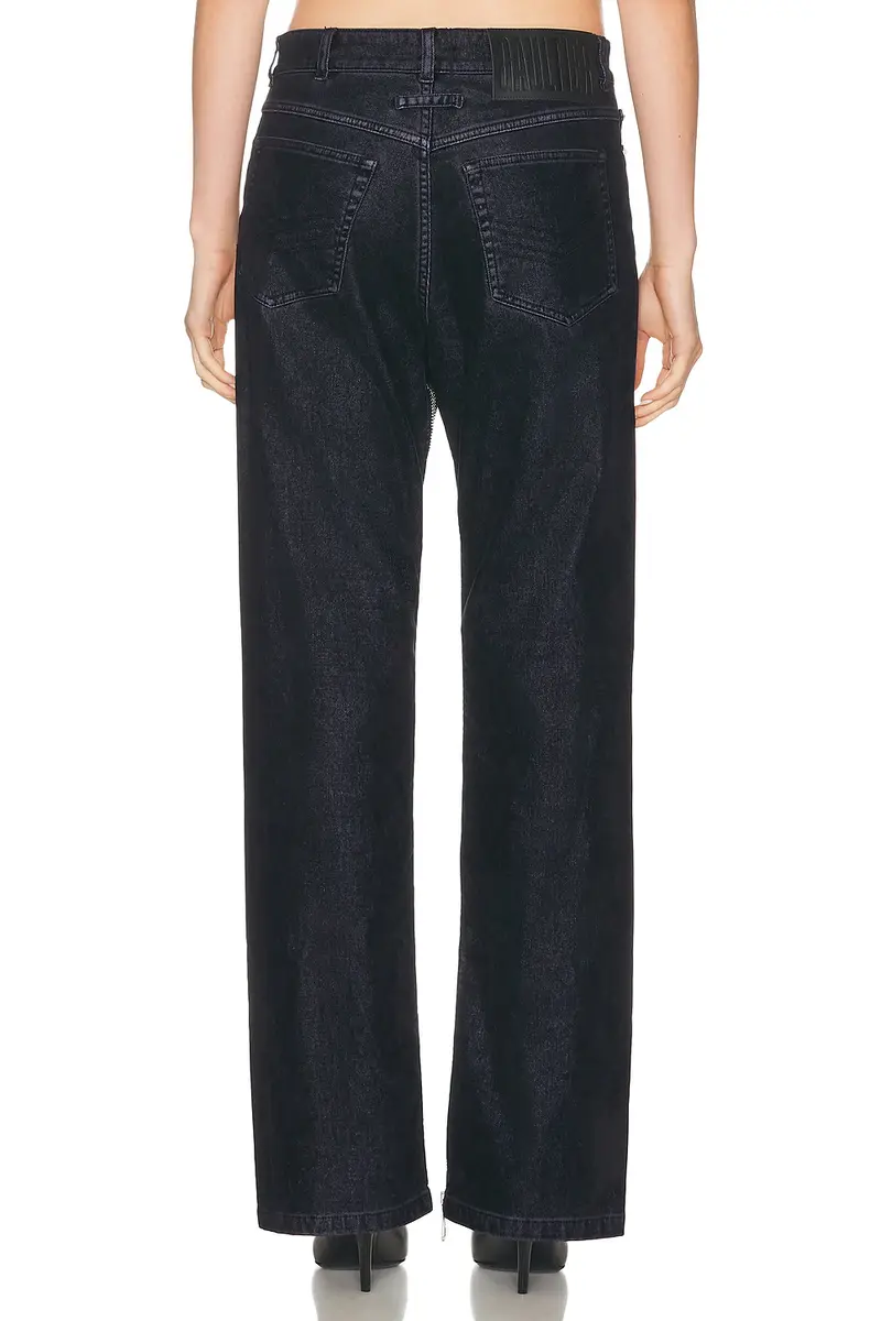 Jean Paul Gaultier Inseam Zip Detail Flock Pant | Thumbnail 4 Jean Paul Gaultier Inseam Zip Detail Flock Pant | Thumbnail 4