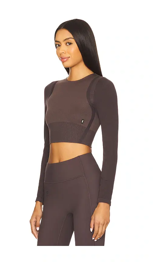 On Studio Knit Crop Long Sleeve Top | Thumbnail 2