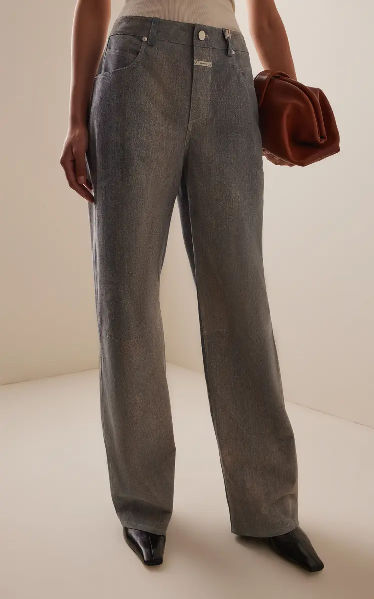 Closed Nikka Denim-Printed Suede | Thumbnail 3 Closed Nikka Denim-Printed Suede | Thumbnail 3