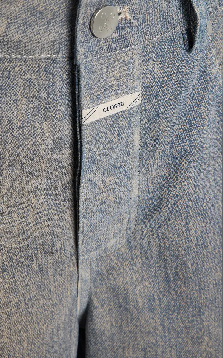 Closed Nikka Denim-Printed Suede | Thumbnail 5 Closed Nikka Denim-Printed Suede | Thumbnail 5