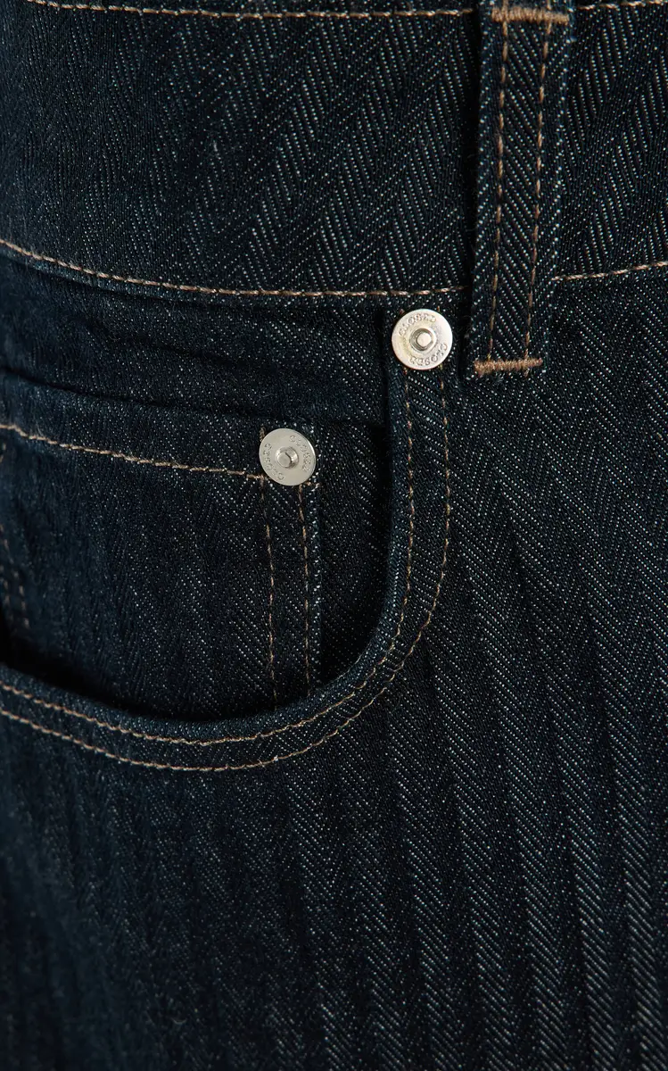 CLOSED Jazzie Herringbone Stretch Mid-Rise Barrel Jeans | Thumbnail 5 CLOSED Jazzie Herringbone Stretch Mid-Rise Barrel Jeans | Thumbnail 5