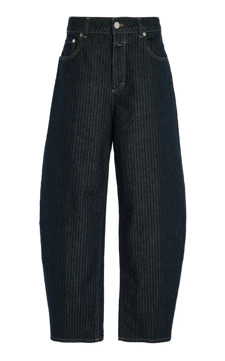 CLOSED Jazzie Herringbone Stretch Mid-Rise Barrel Jeans | Thumbnail 6 CLOSED Jazzie Herringbone Stretch Mid-Rise Barrel Jeans | Thumbnail 6