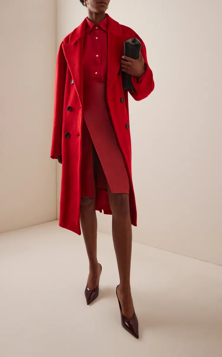 Sergio Hudson Oversized Double-Breasted Wool-Cashmere Coat | Thumbnail 2 Sergio Hudson Oversized Double-Breasted Wool-Cashmere Coat | Thumbnail 2