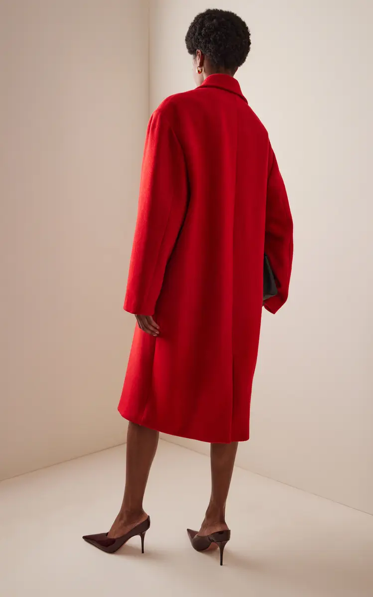 Sergio Hudson Oversized Double-Breasted Wool-Cashmere Coat | Thumbnail 4 Sergio Hudson Oversized Double-Breasted Wool-Cashmere Coat | Thumbnail 4
