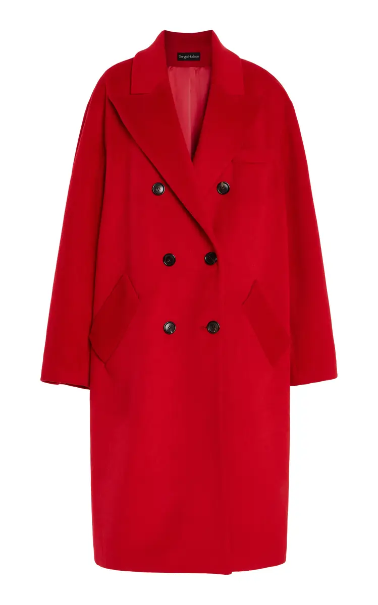 Sergio Hudson Oversized Double-Breasted Wool-Cashmere Coat | Thumbnail 8 Sergio Hudson Oversized Double-Breasted Wool-Cashmere Coat | Thumbnail 8