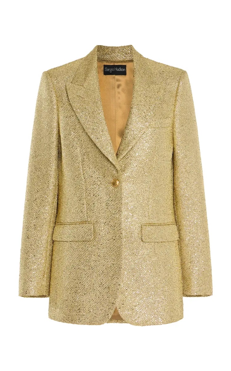 Sergio Hudson Sequined Blazer | Image 1 Sergio Hudson Sequined Blazer | Image 1