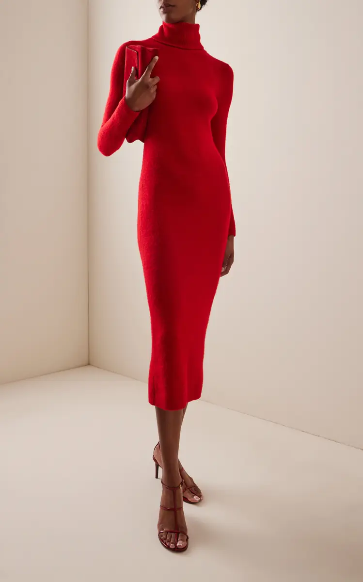 Sergio Hudson Cashmere-Wool Midi Dress | Thumbnail 2 Sergio Hudson Cashmere-Wool Midi Dress | Thumbnail 2