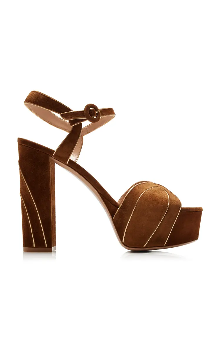 Gianvito Rossi Tamara Suede Platform Sandals | Thumbnail 6 Gianvito Rossi Tamara Suede Platform Sandals | Thumbnail 6