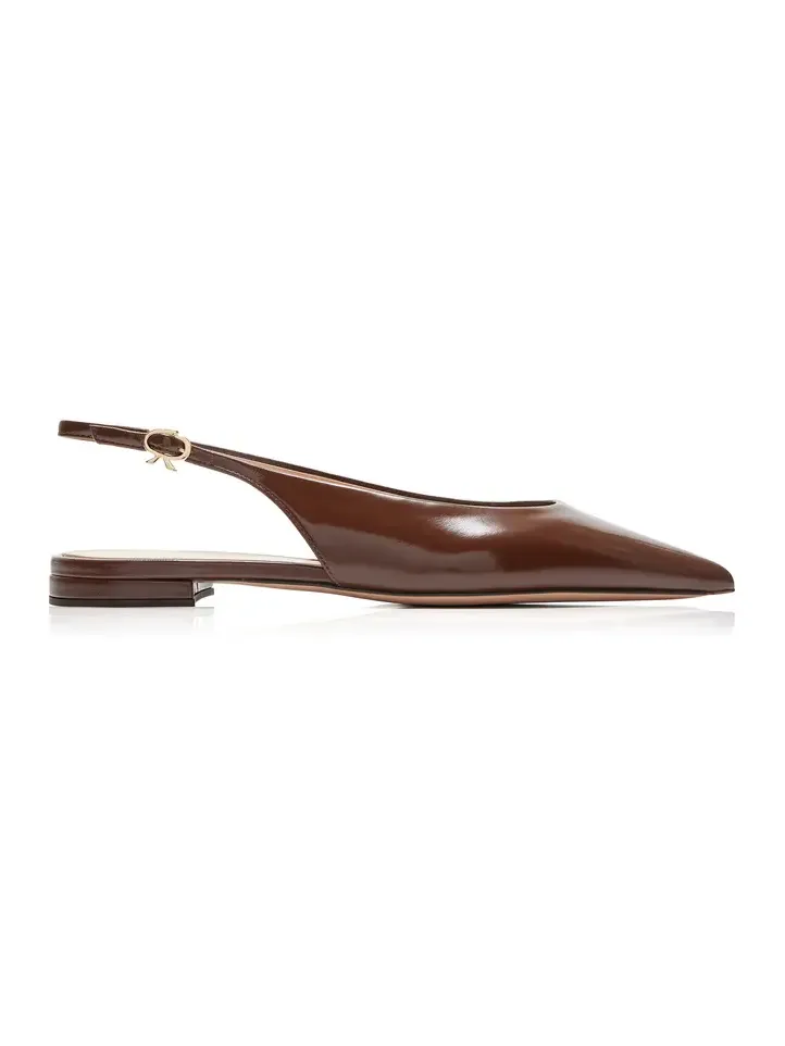 Robbie Leather Slingback Flats