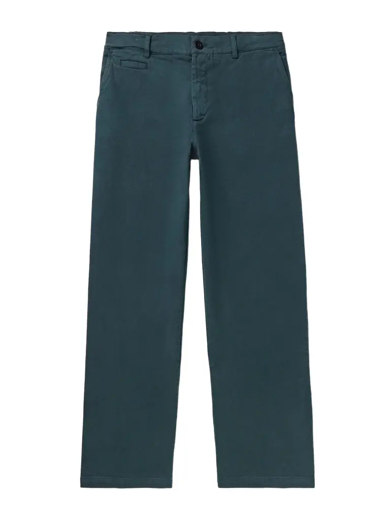 Portuguese Flannel Labura Straight-Leg Organic Cotton-Blend Twill Trousers - Men | Image 1 Portuguese Flannel Labura Straight-Leg Organic Cotton-Blend Twill Trousers - Men | Image 1
