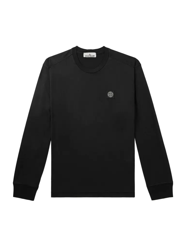 Stone Island Logo-Appliquéd Garment-Dyed Cotton-Jersey T-Shirt - Men