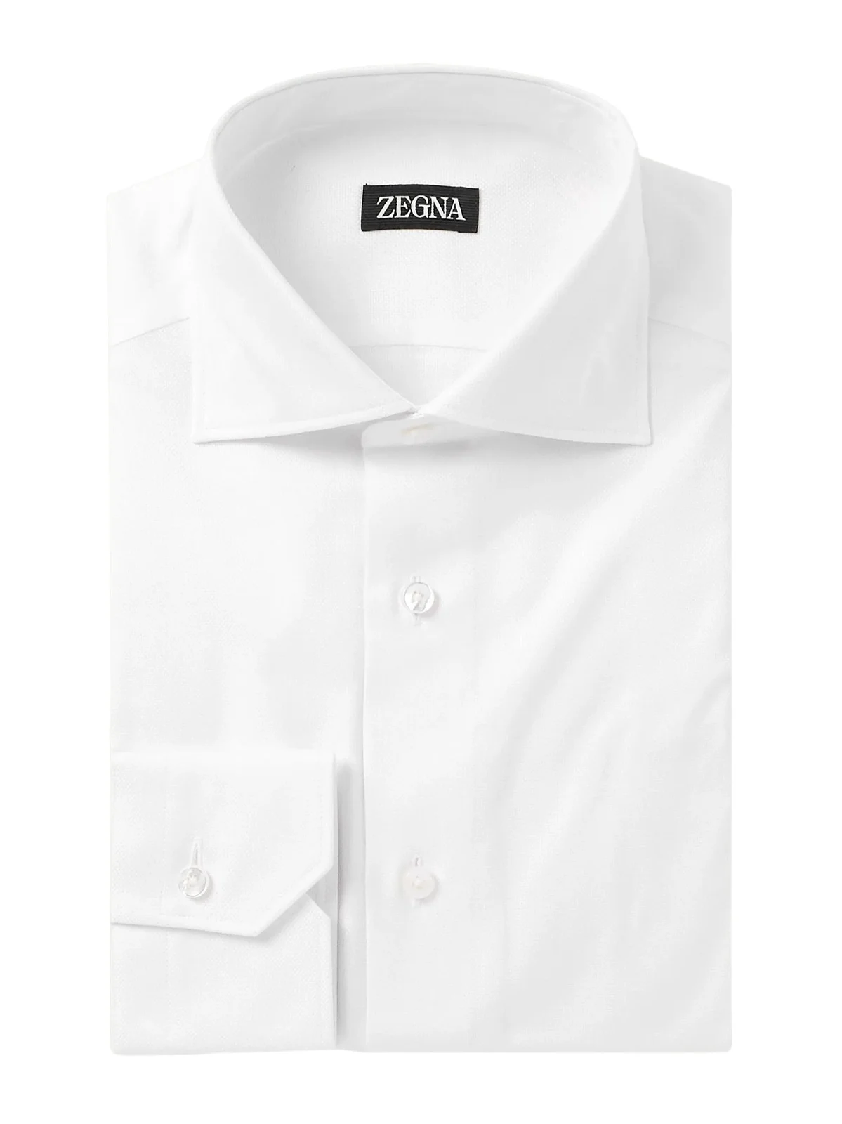 Cutaway-Collar Cotton-Piqué Shirt - Men Cutaway-Collar Cotton-Piqué Shirt - Men