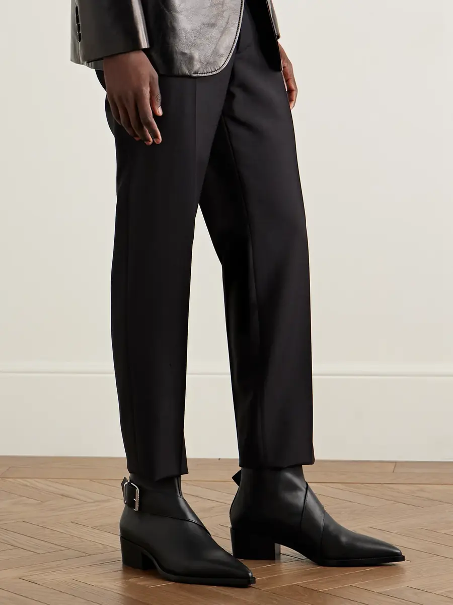 Alexander McQueen Buckled Leather Boots - Men | Thumbnail 2