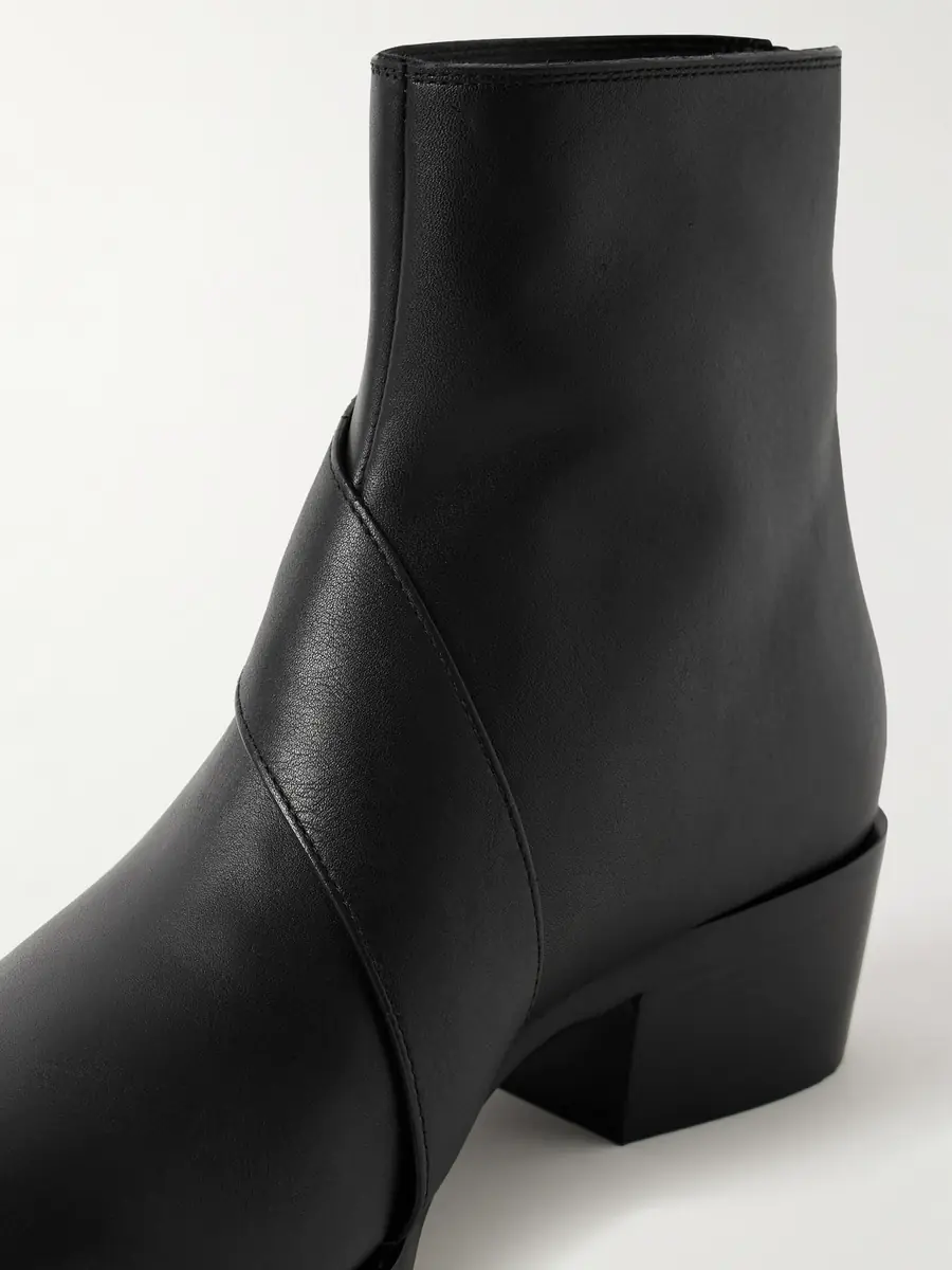 Alexander McQueen Buckled Leather Boots - Men | Thumbnail 5
