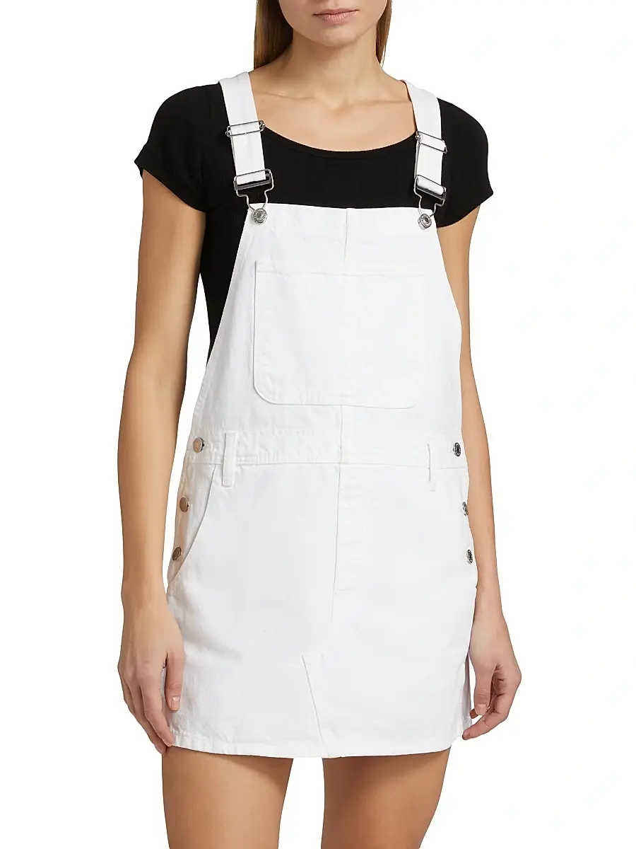 RE/DONE Women's The Overall Denim Minidress | Thumbnail 3 RE/DONE Women's The Overall Denim Minidress | Thumbnail 3