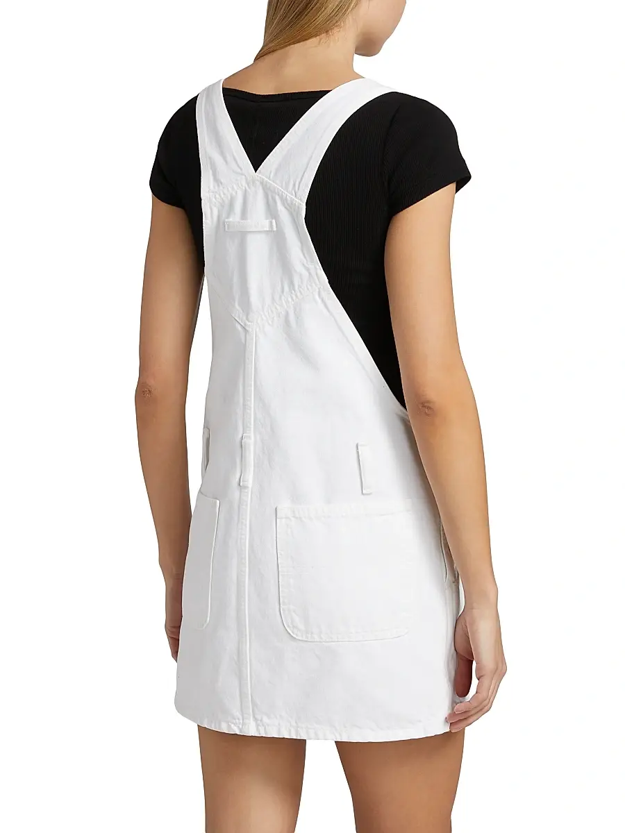 RE/DONE Women's The Overall Denim Minidress | Thumbnail 5 RE/DONE Women's The Overall Denim Minidress | Thumbnail 5