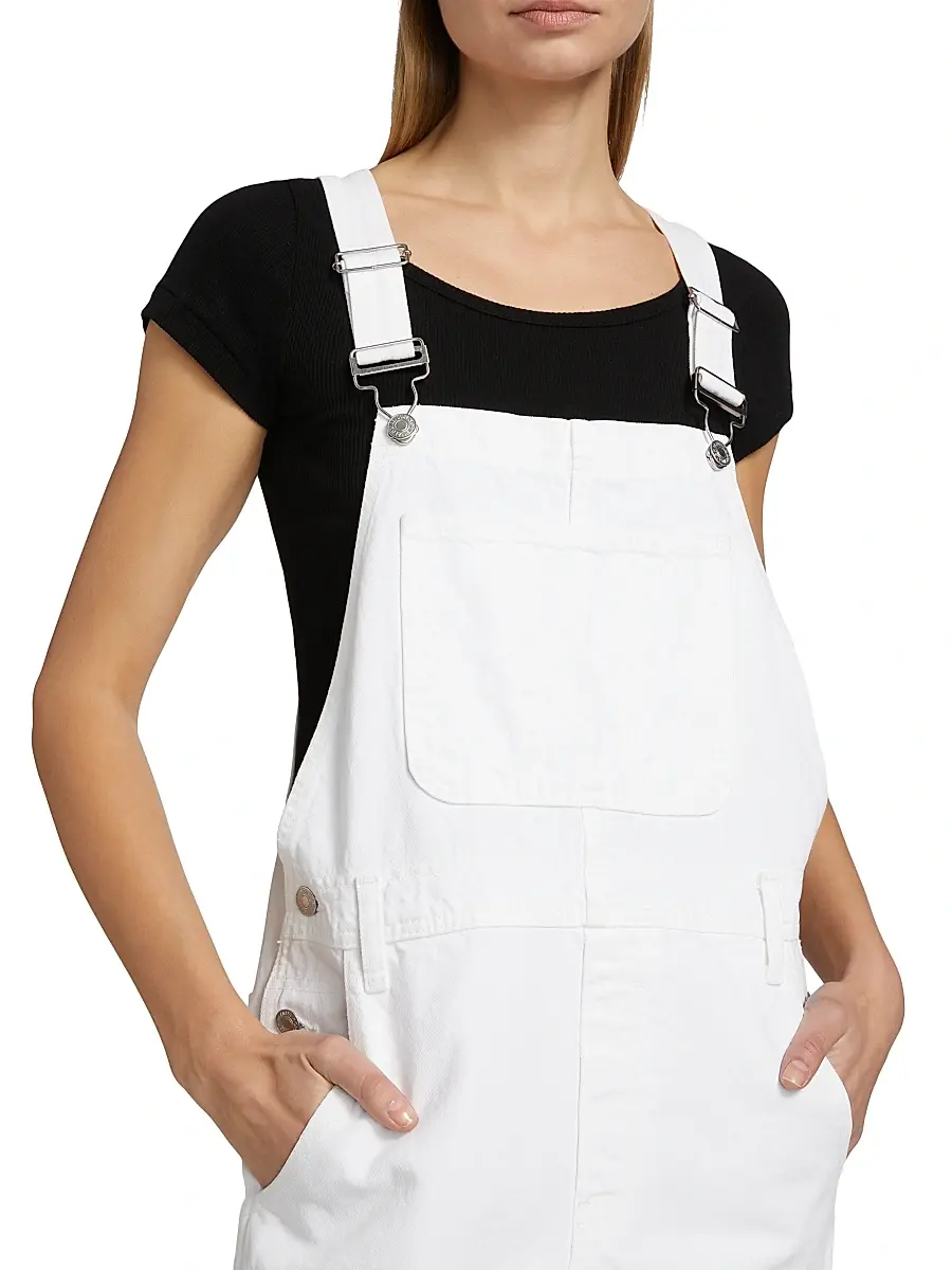 RE/DONE Women's The Overall Denim Minidress | Thumbnail 6 RE/DONE Women's The Overall Denim Minidress | Thumbnail 6