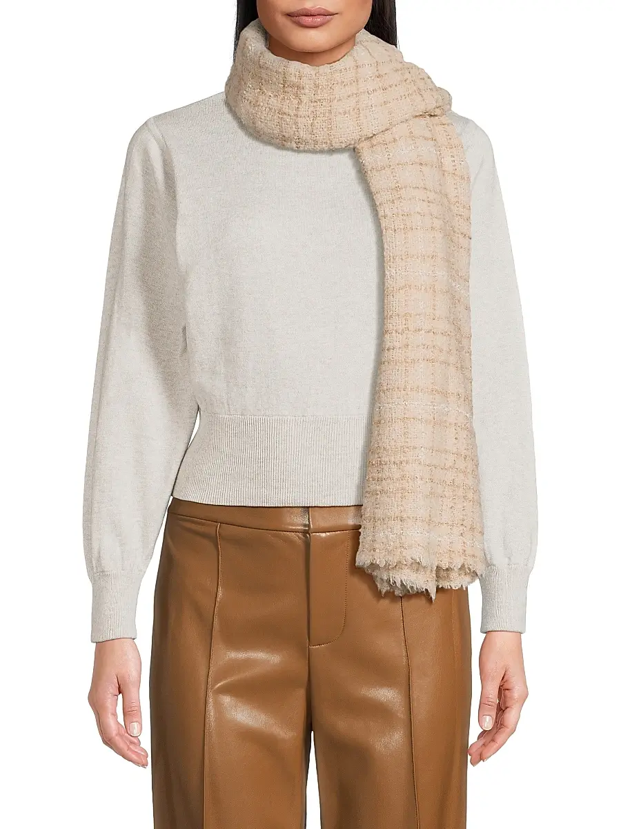 FALIERO SARTI Women's Manon Plaid Wool-Blend Scarf