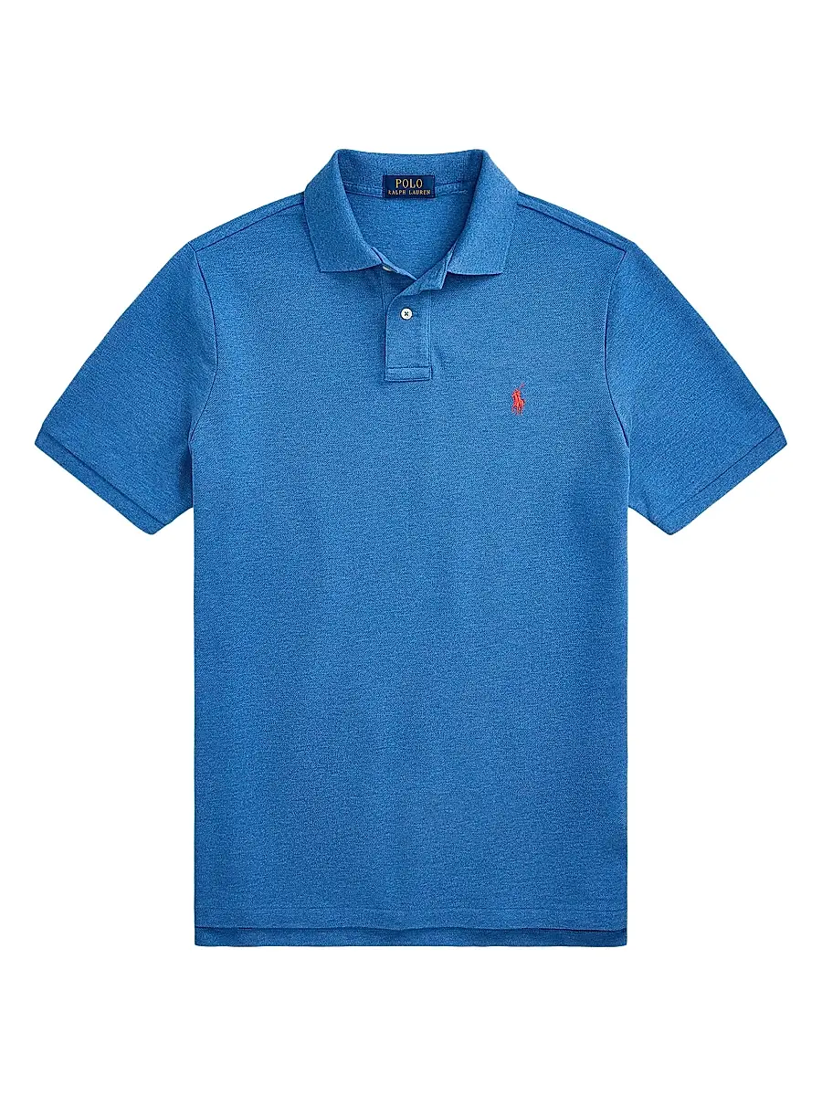 Polo Ralph Lauren Men's The Iconic Cotton Mesh Polo Shirt - Grey Cloud Heather | Thumbnail 12 Polo Ralph Lauren Men's The Iconic Cotton Mesh Polo Shirt - Grey Cloud Heather | Thumbnail 12