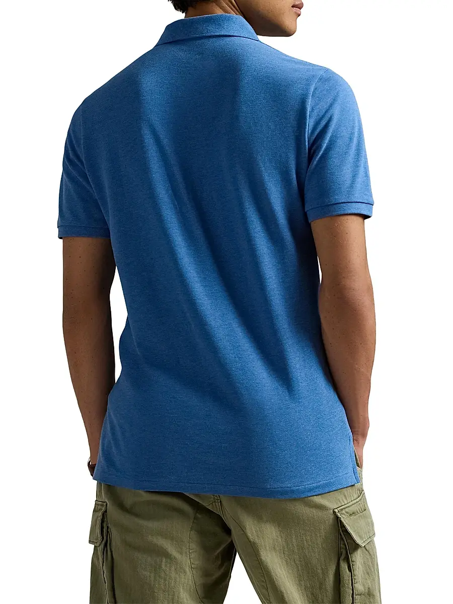 Polo Ralph Lauren Men's The Iconic Cotton Mesh Polo Shirt - Grey Cloud Heather | Thumbnail 15 Polo Ralph Lauren Men's The Iconic Cotton Mesh Polo Shirt - Grey Cloud Heather | Thumbnail 15
