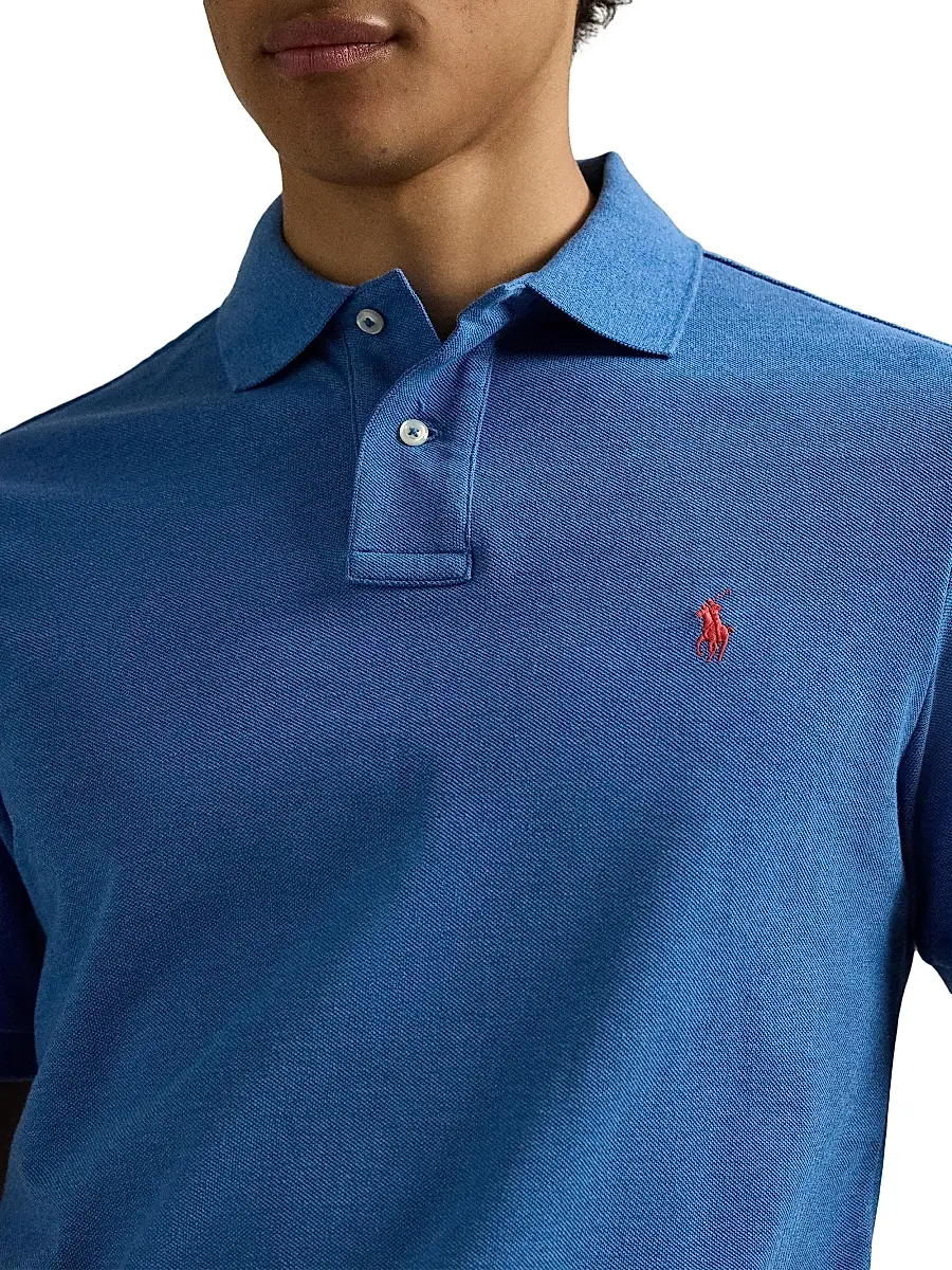 Polo Ralph Lauren Men's The Iconic Cotton Mesh Polo Shirt - Grey Cloud Heather | Thumbnail 16 Polo Ralph Lauren Men's The Iconic Cotton Mesh Polo Shirt - Grey Cloud Heather | Thumbnail 16