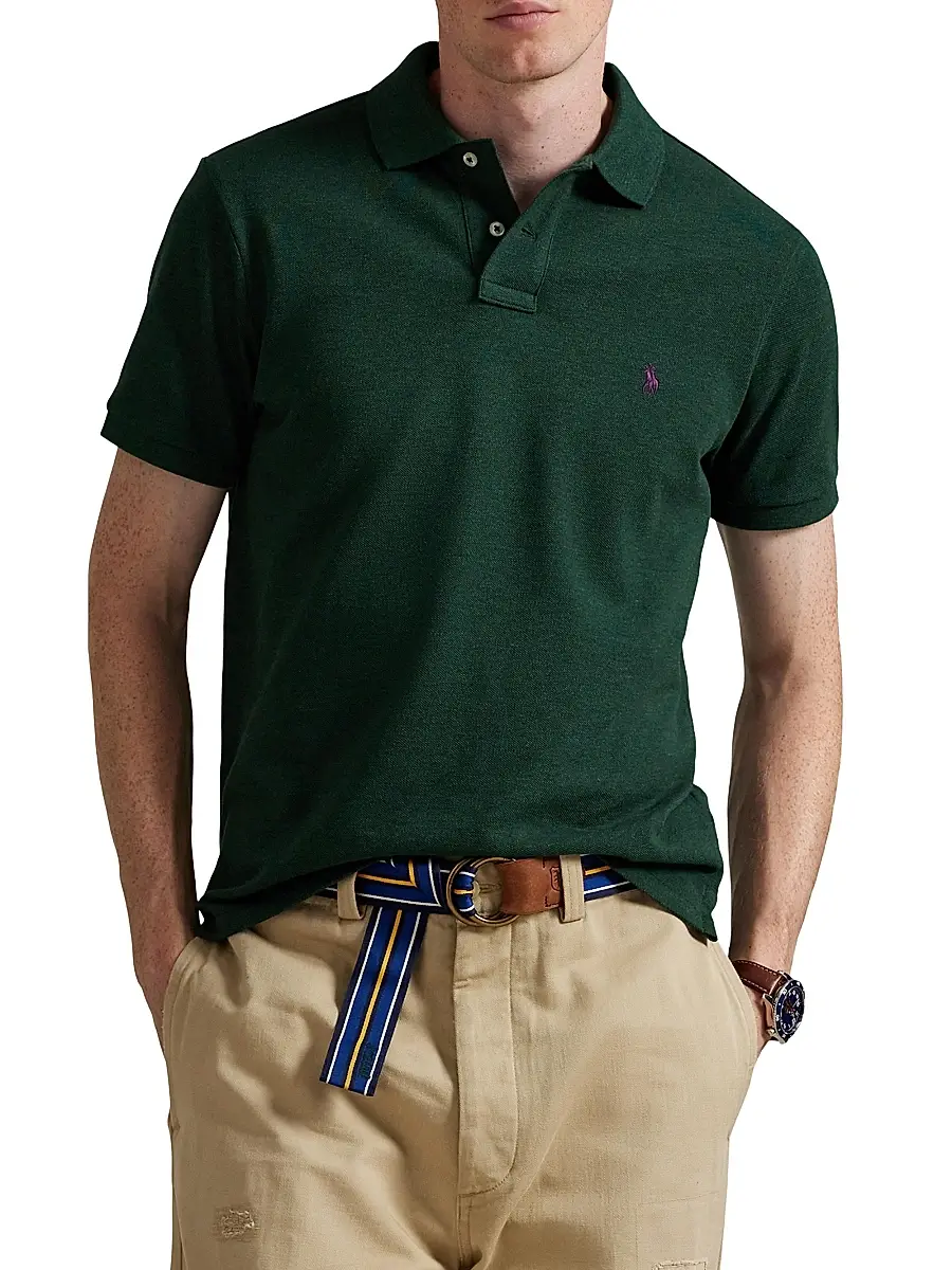Polo Ralph Lauren Men's The Iconic Cotton Mesh Polo Shirt - Grey Cloud Heather | Thumbnail 19 Polo Ralph Lauren Men's The Iconic Cotton Mesh Polo Shirt - Grey Cloud Heather | Thumbnail 19