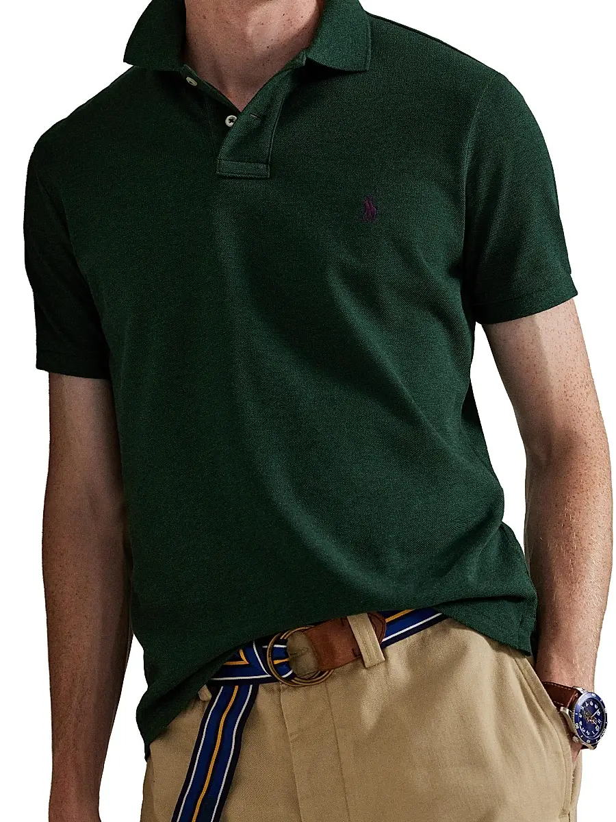 Polo Ralph Lauren Men's The Iconic Cotton Mesh Polo Shirt - Grey Cloud Heather | Thumbnail 21 Polo Ralph Lauren Men's The Iconic Cotton Mesh Polo Shirt - Grey Cloud Heather | Thumbnail 21