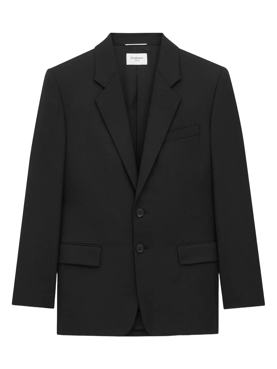Saint Laurent Men's Jacket in Gabardine - Black
