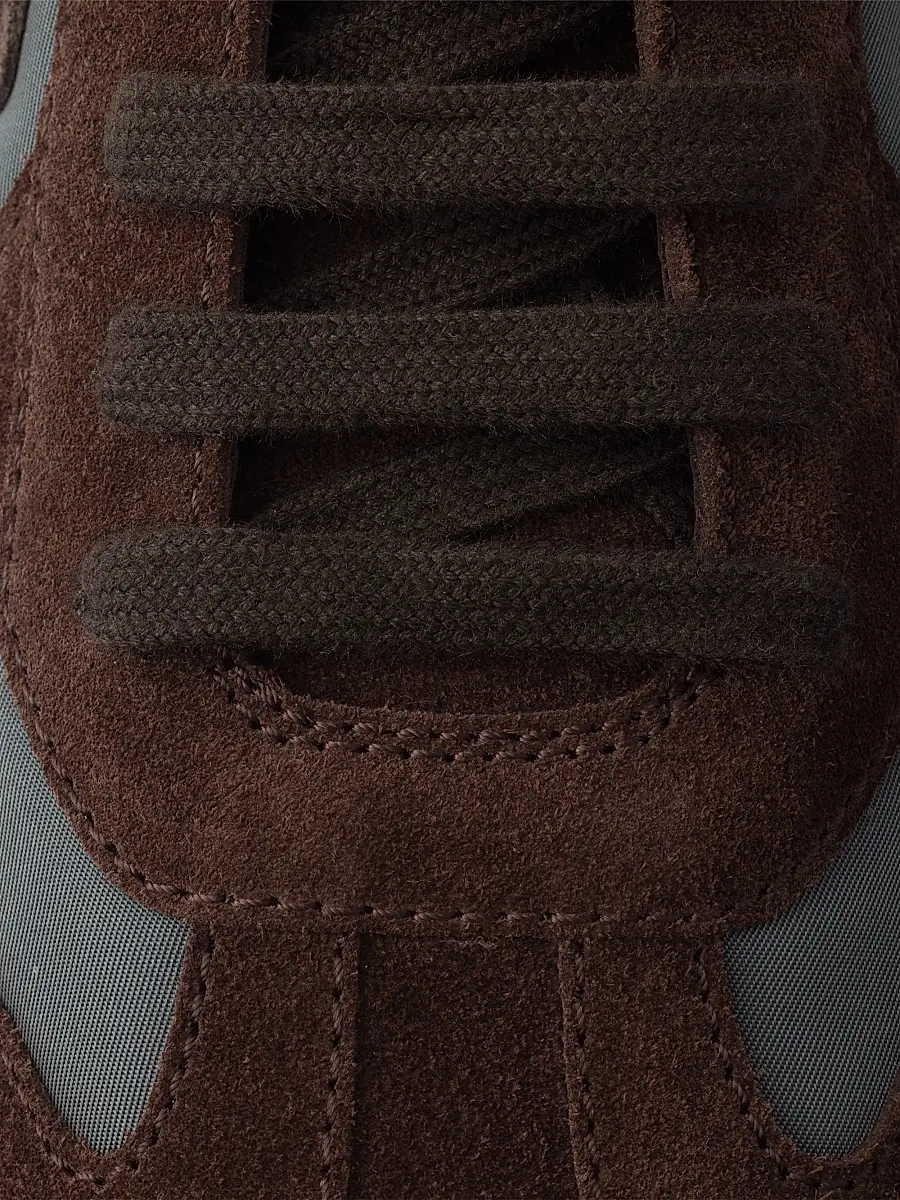 Prada Women's Suede and Re-Nylon Sneakers - Dark Brown | Thumbnail 5 Prada Women's Suede and Re-Nylon Sneakers - Dark Brown | Thumbnail 5