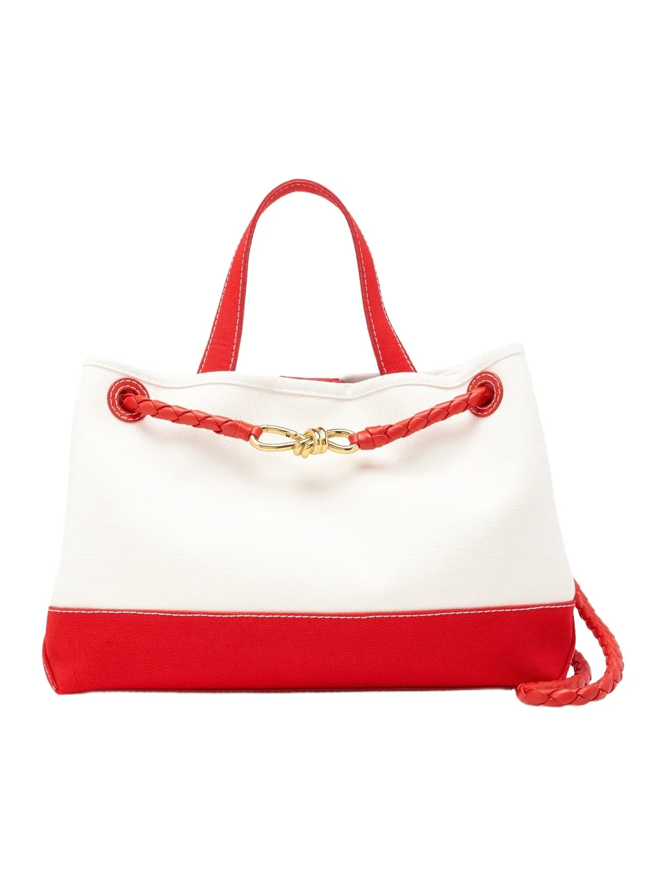Bottega Veneta Andiamo Canvas Tote Bag