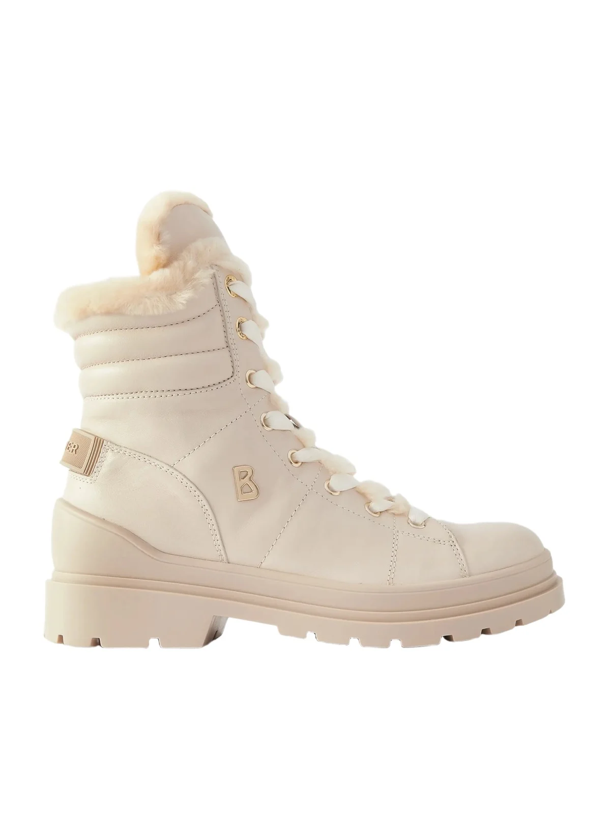 St. Moritz Embellished Shearling-lined Leather Ankle Boots