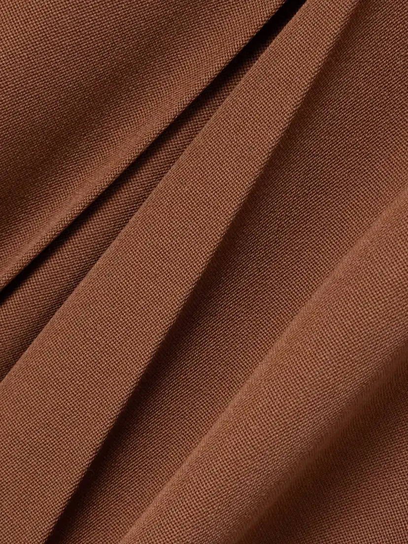 Marni Pleated Grain De Poudre Wool Mini Skirt | Thumbnail 5