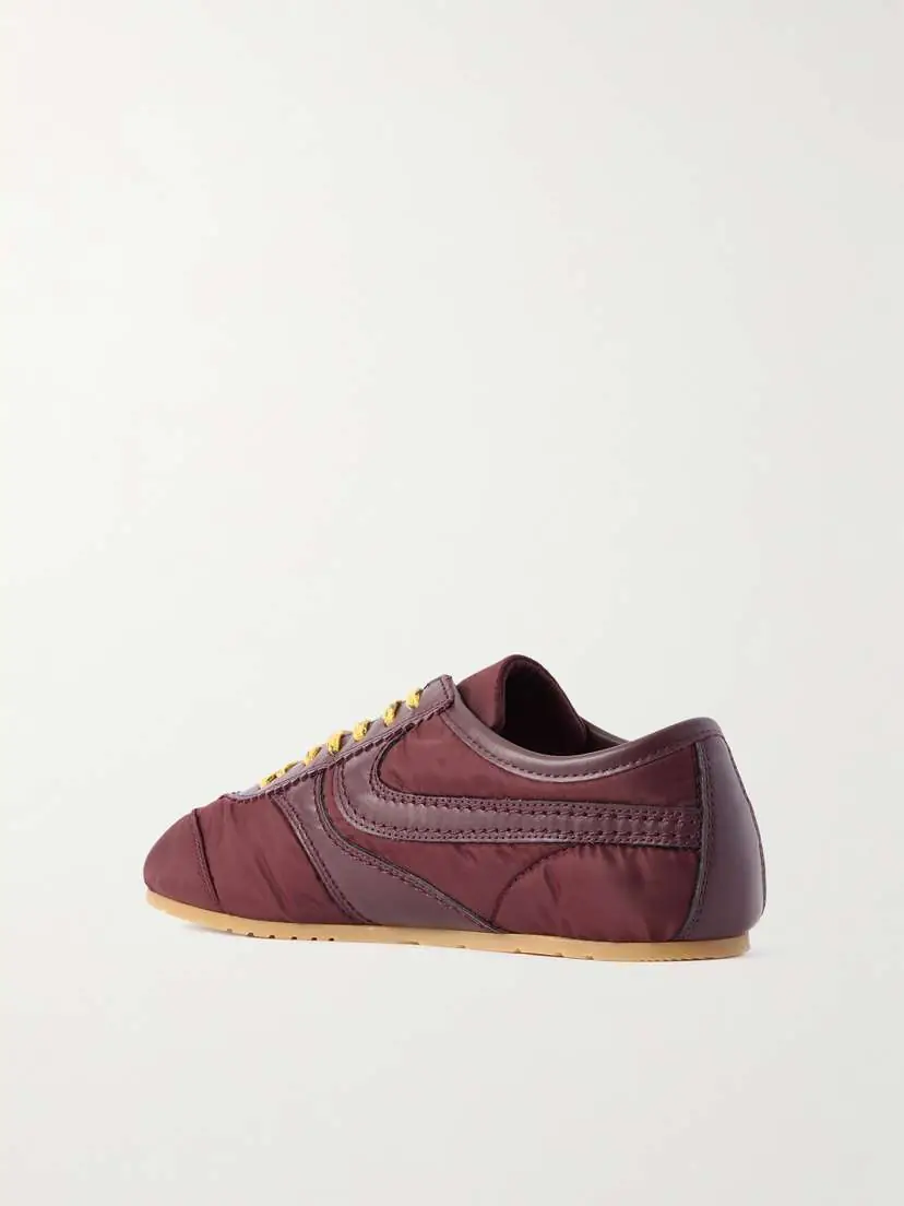 Dries Van Noten Leather-trimmed Shell Sneakers | Thumbnail 3 Dries Van Noten Leather-trimmed Shell Sneakers | Thumbnail 3