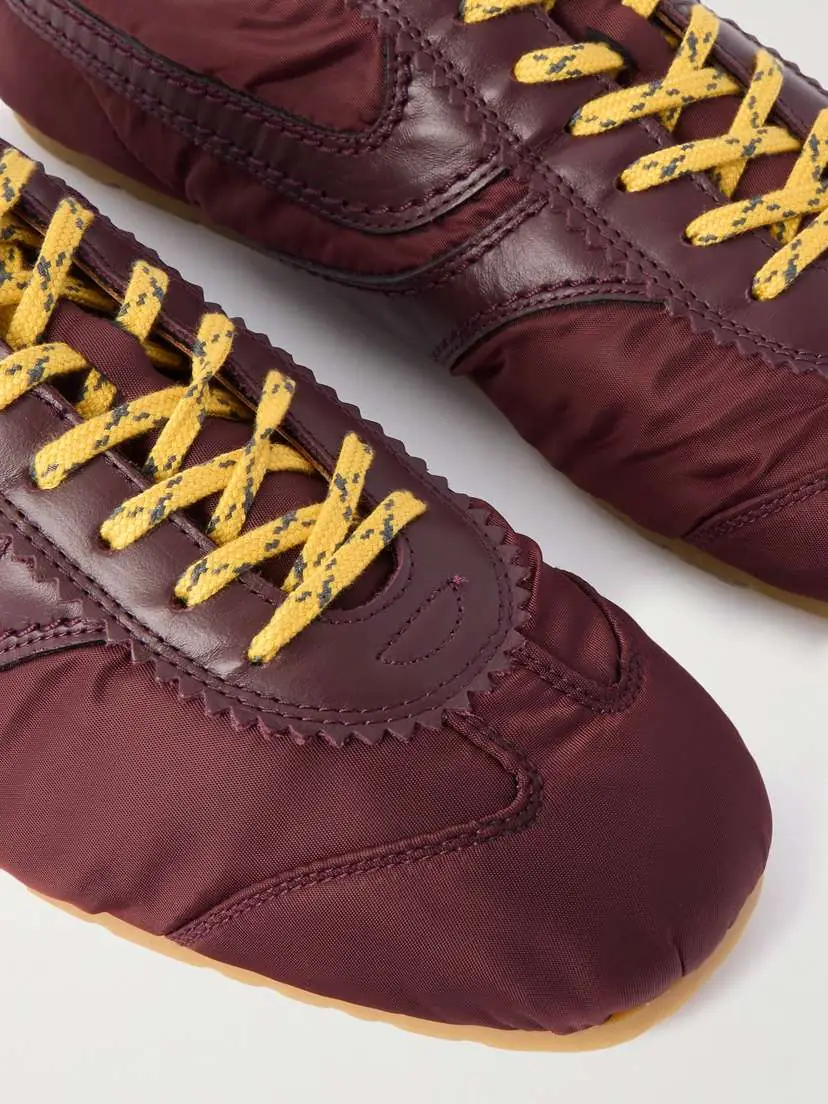 Dries Van Noten Leather-trimmed Shell Sneakers | Thumbnail 4 Dries Van Noten Leather-trimmed Shell Sneakers | Thumbnail 4