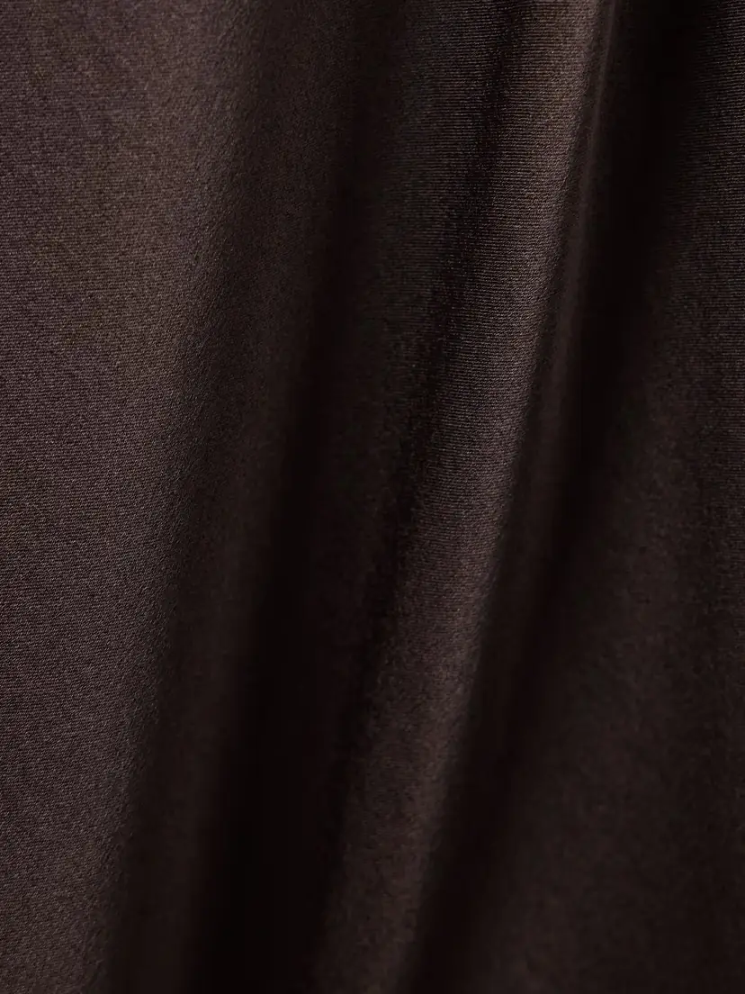 Staud Marcel Ruched Stretch-silk Charmeuse Midi Dress | Thumbnail 4