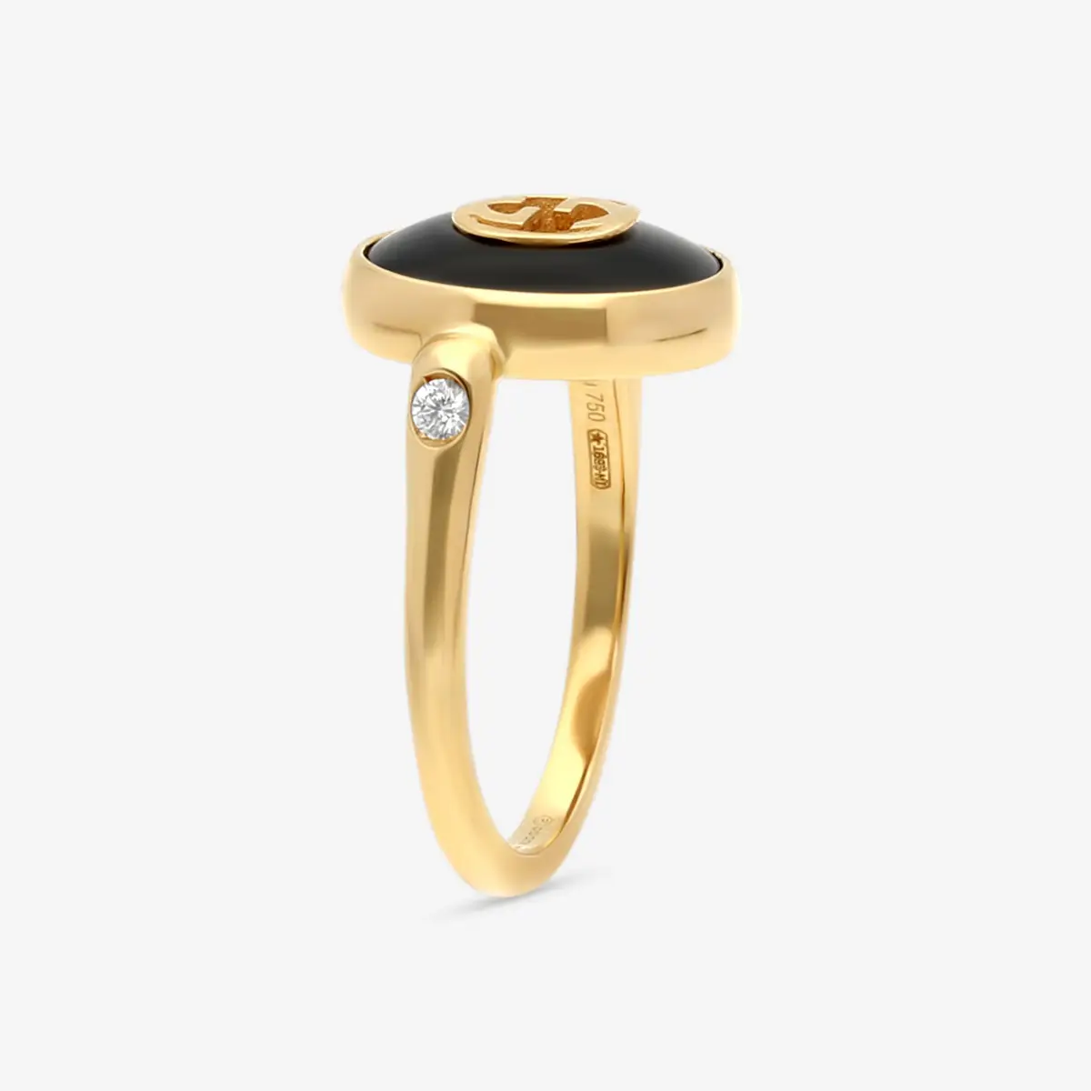 Gucci Gucci 18K Yellow Gold Onyx & Diamond Statement Ring YBC786547001009 - by The Solist | Thumbnail 2 Gucci Gucci 18K Yellow Gold Onyx & Diamond Statement Ring YBC786547001009 - by The Solist | Thumbnail 2