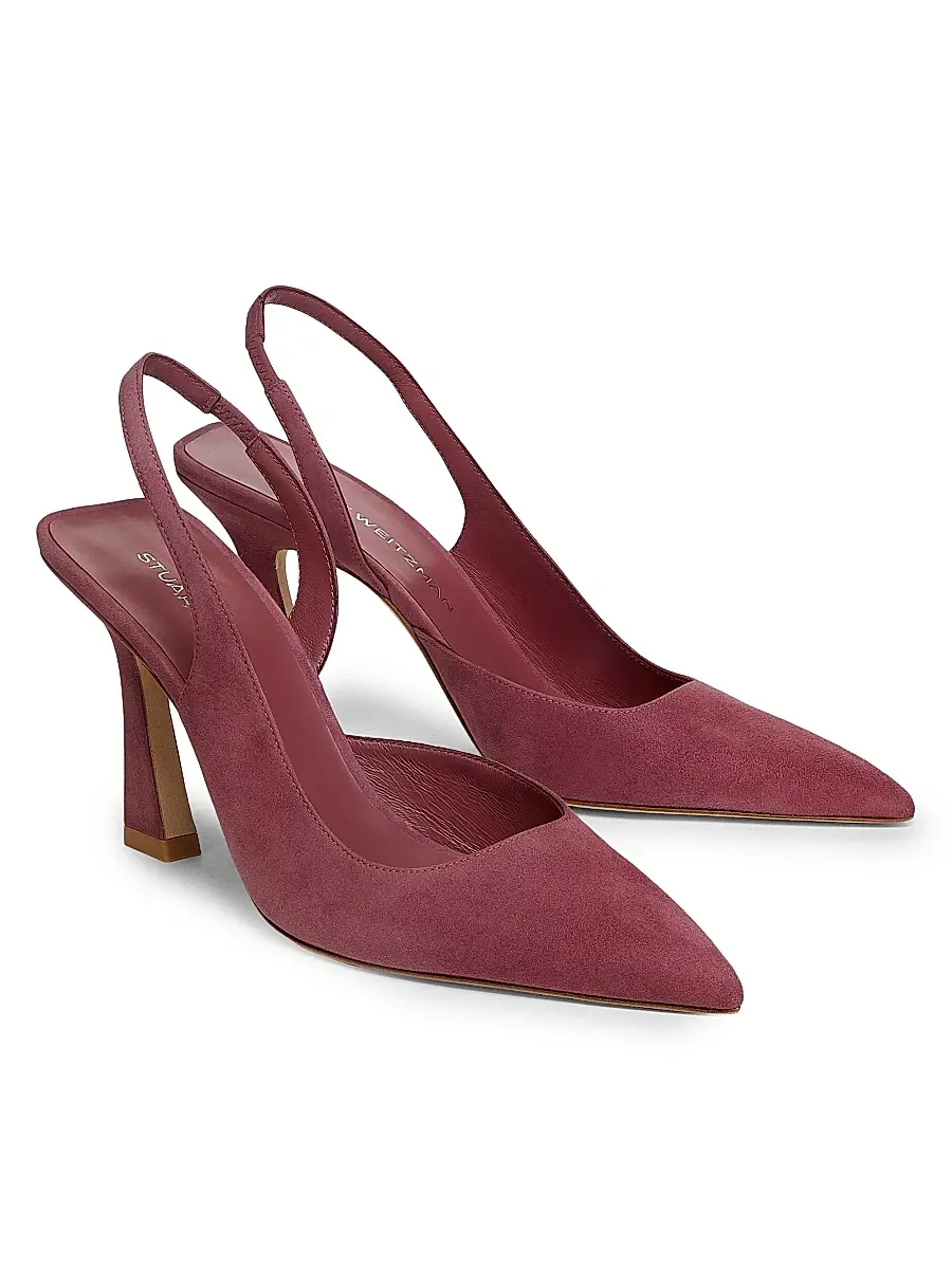Stuart Weitzman Women's Vinnie 85MM Suede Pumps | Thumbnail 2 Stuart Weitzman Women's Vinnie 85MM Suede Pumps | Thumbnail 2