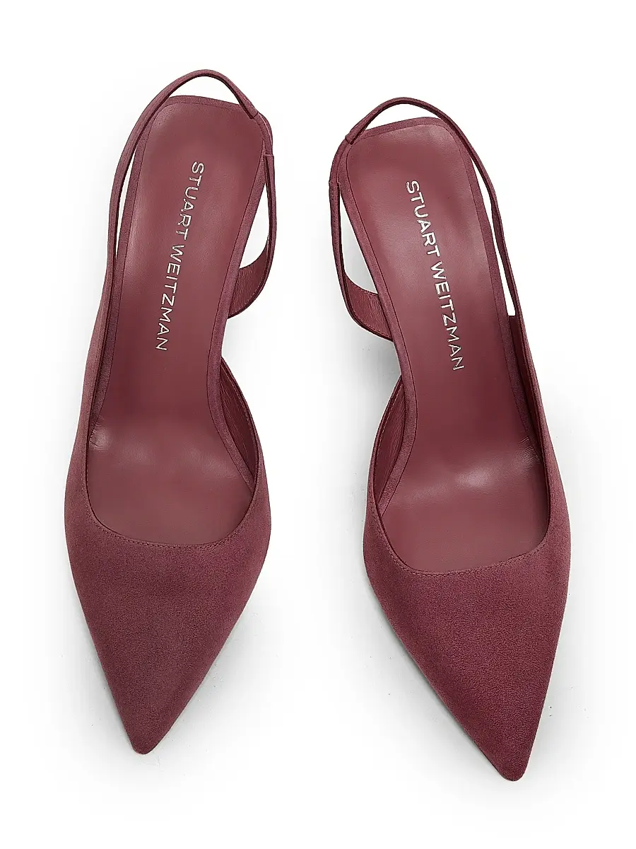 Stuart Weitzman Women's Vinnie 85MM Suede Pumps | Thumbnail 4 Stuart Weitzman Women's Vinnie 85MM Suede Pumps | Thumbnail 4